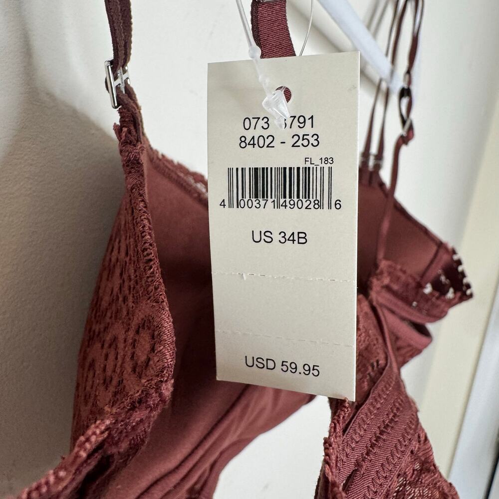 Aerie Real Power Balconette Joy Lace Bra - Cabin Fever NWT Size 34B - Picture 10 of 10